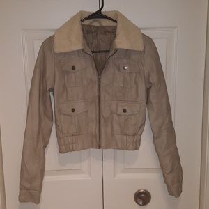 Vegan bomber moto jacket